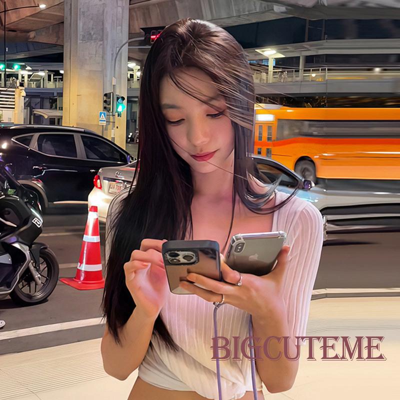 Áo Thun Ngắn Tay Cổ Chữ U Thắt Nút Thời Trang Mùa Hè Cho Nữ