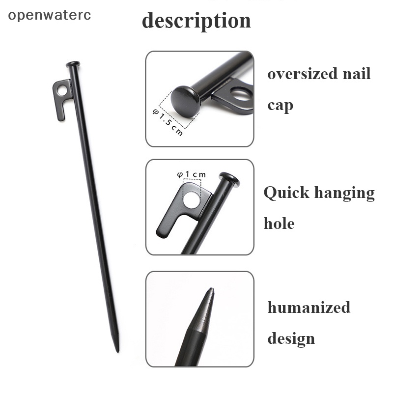 1 Cọc Dựng Lều Bằng Thép Dày Dặn Tiện Dụng