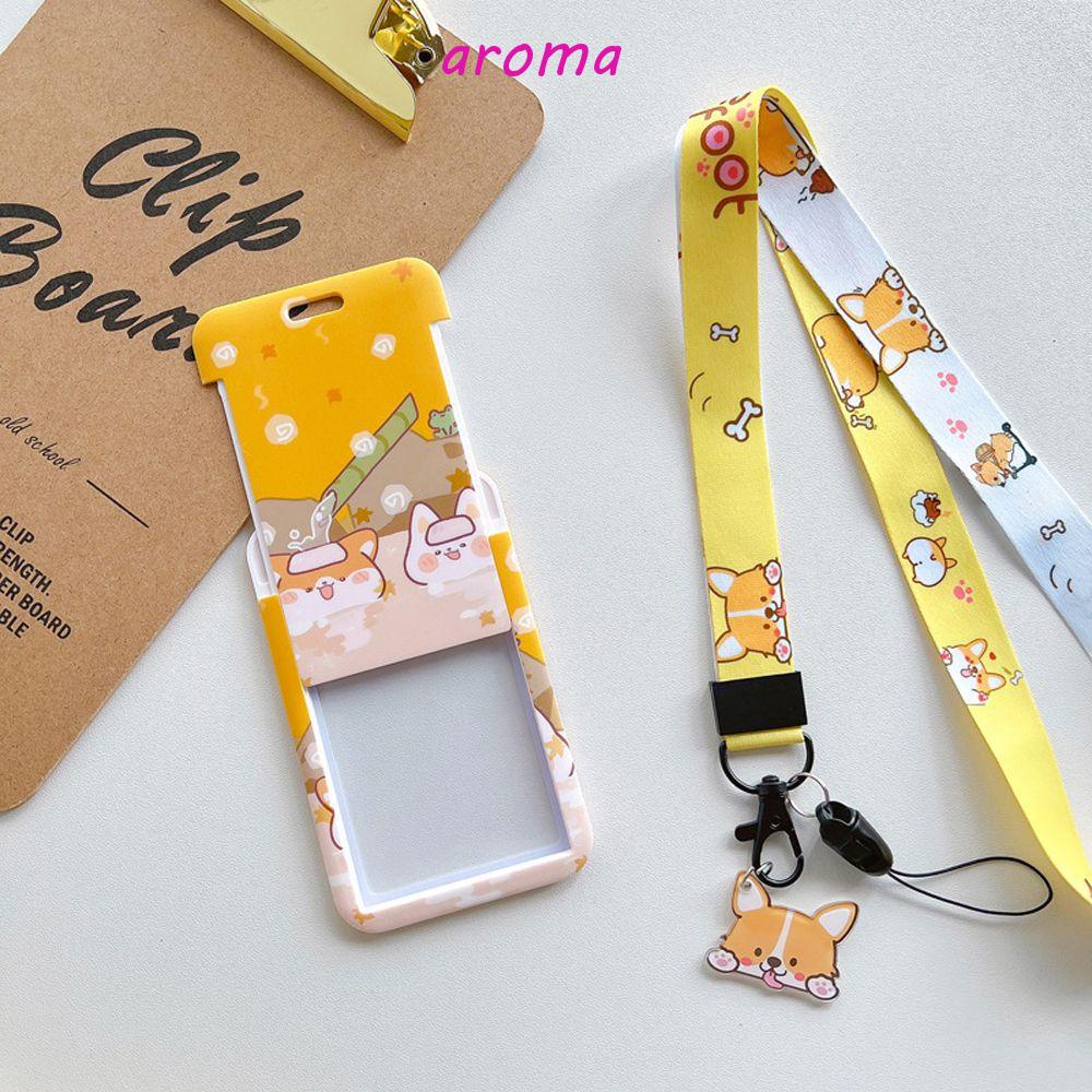 Vỏ Bọc Thẻ ID / Móc Khóa Hình Chú Chó Shiba Inu Đáng Yêu Cho Nữ