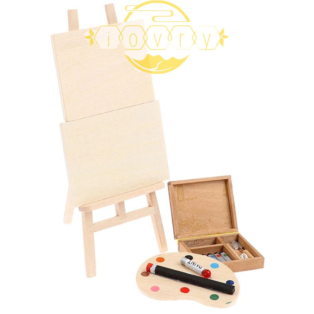 Bộ Dụng Cụ Sơn Vẽ Trang Trí Nội Thất Cho Nhà Búp Bê 1: 12