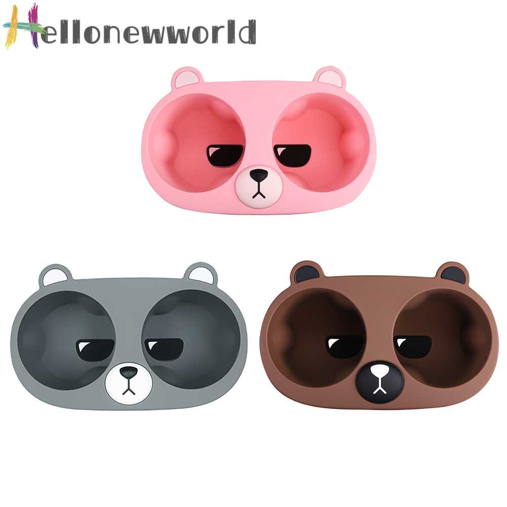 Giá Đỡ Bình Nước Silicon Hình Gấu Hoạt Hình Cho Tesla Model 3 / Y