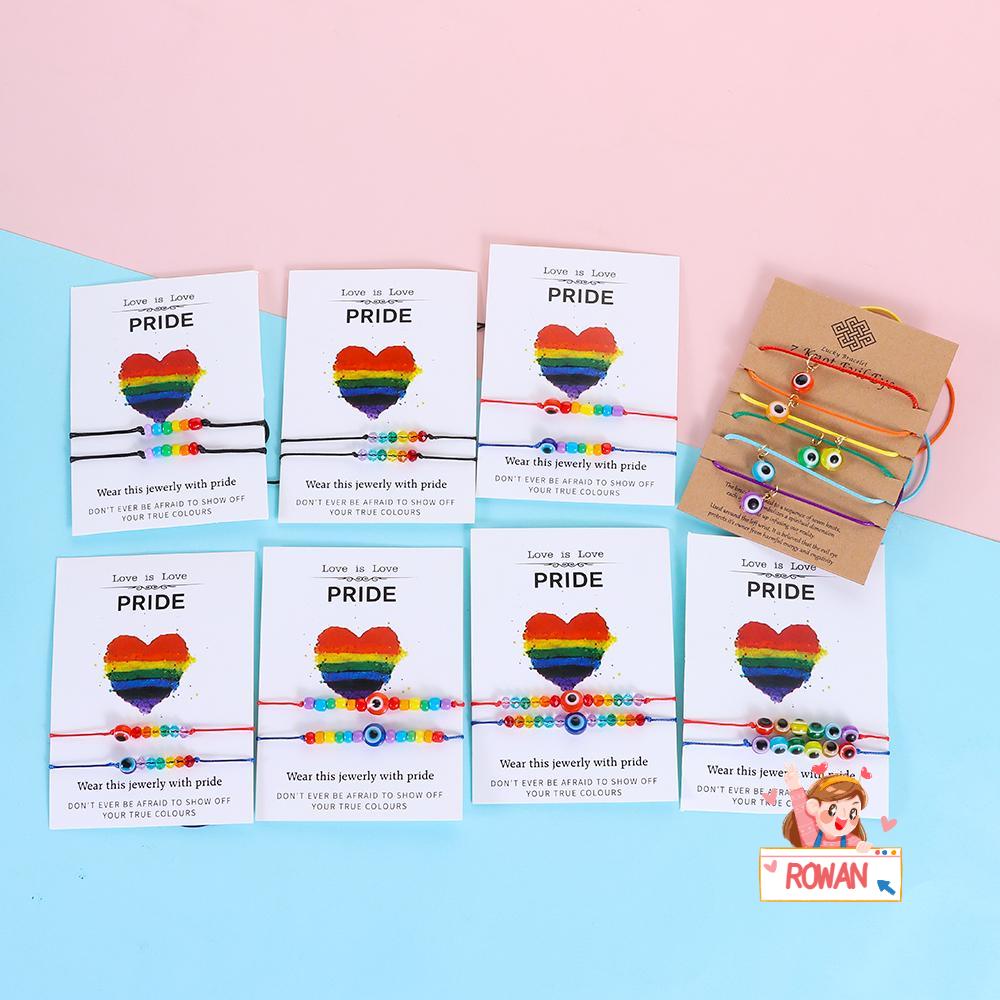 Vòng Tay Cầu Vồng LGBT Đơn Giản Điều Chỉnh Được Kích Thước Dành Cho Nam Và Nữ