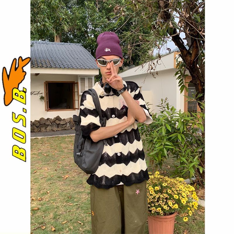 Áo Thun POLO Dệt Kim Tay Ngắn Màu Sắc Thời Trang Mùa Hè Cho Nam