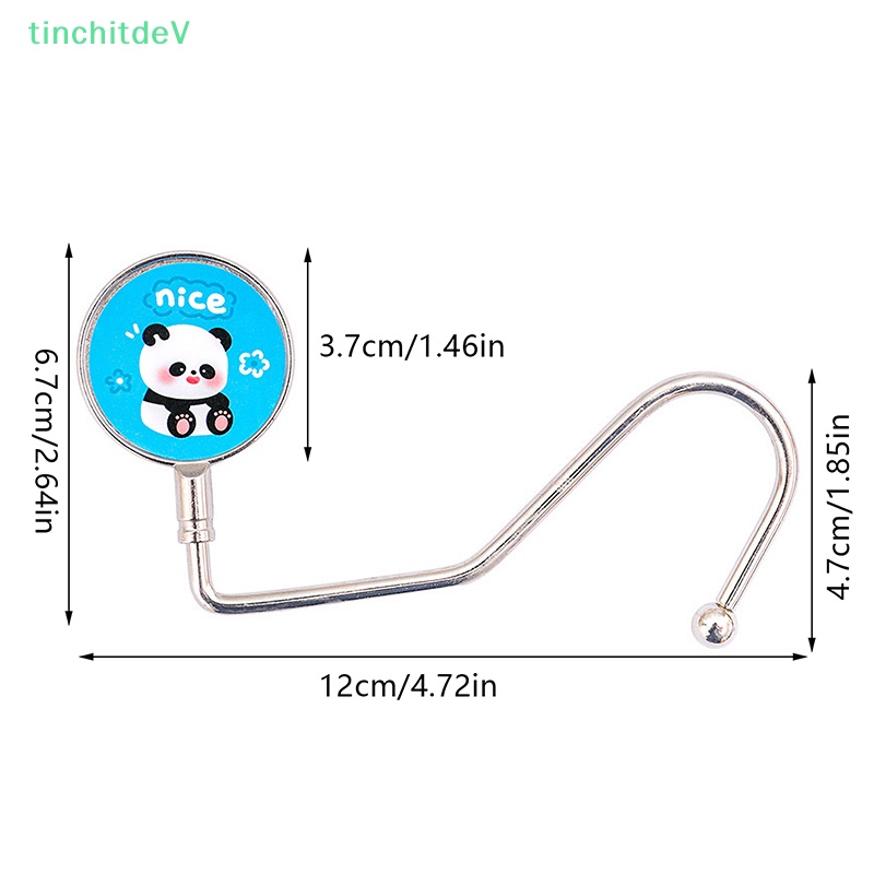 [TinchitdeV] Móc Treo Túi Xách Cầm Tay Bằng Kim Loại Cỡ Lớn Họa Tiết Hoạt Hình Có Thể Gập Lại [Mới]