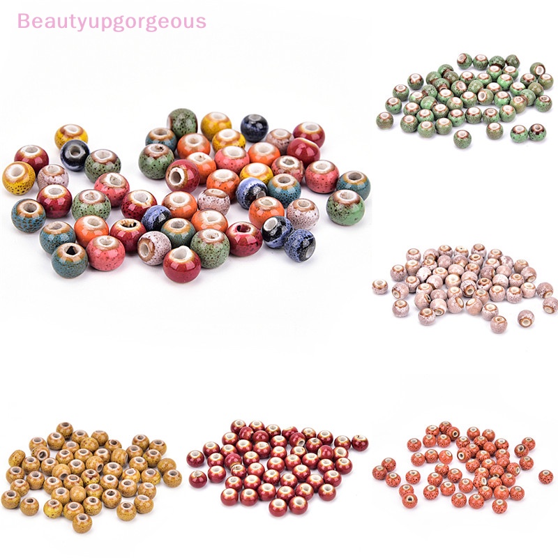 50 Hạt Xỏ Lỗ Bằng Sứ Hình Hoa 6mm Dùng Làm Trang Sức DIY