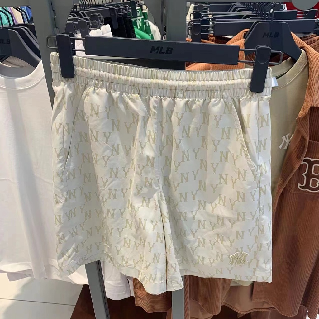 Quần Short 100% Chính Hãng MLB Thêu logo Thời Trang Dành Cho Nữ