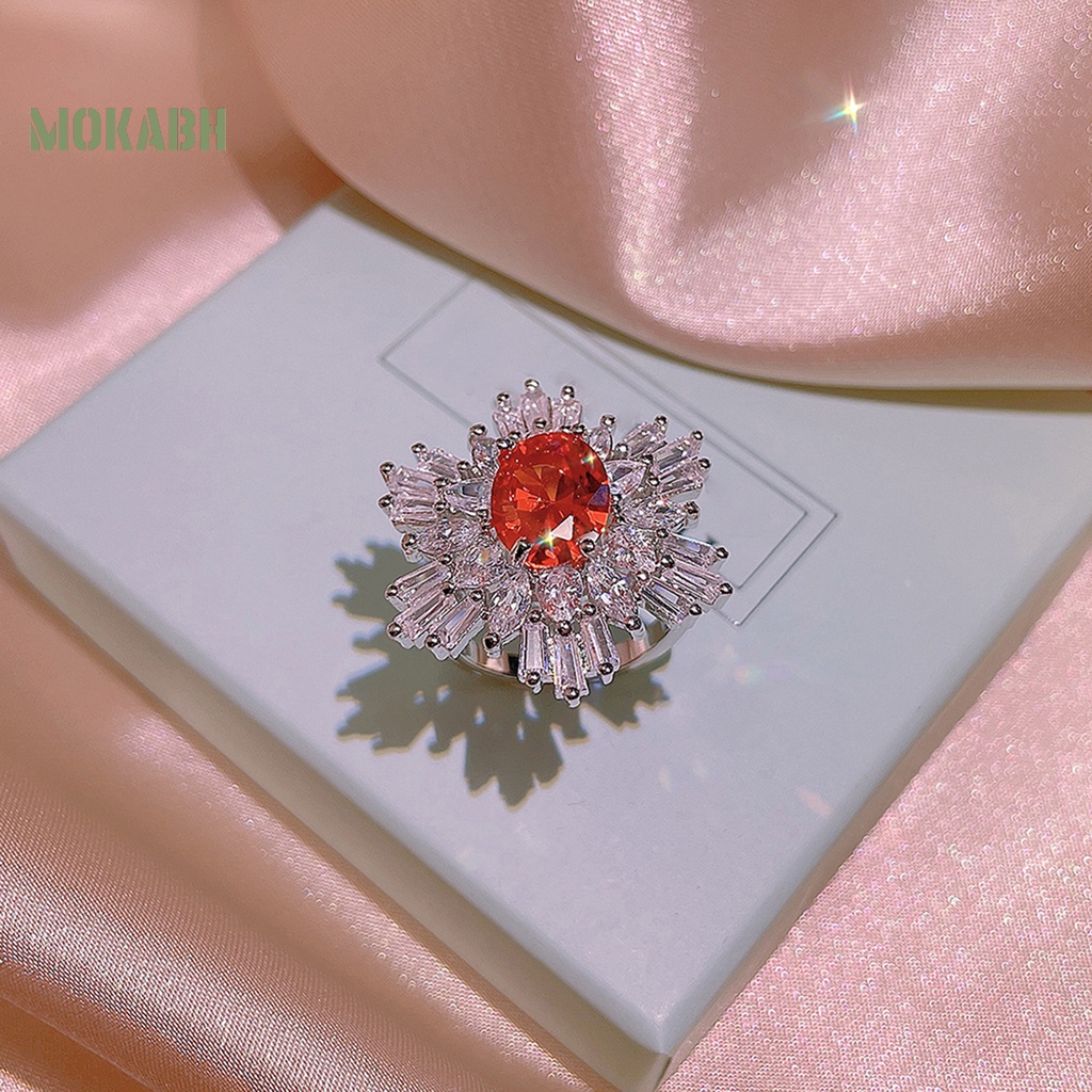 Bộ Trang Sức Vòng Cổ / Bông Tai / Nhẫn Đính Đá Sang Trọng Thời Trang Cho Nữ