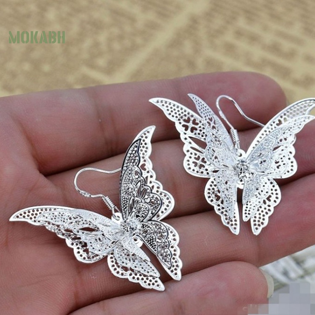 [Mới] Vòng cổ Mặt Hình Bướm Rỗng Phong Cách Cổ Điển Cho Nữ