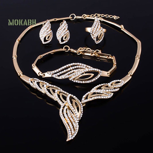 Bộ Trang SứC HợP Kim ĐíNh Đá HìNh GợN SóNg