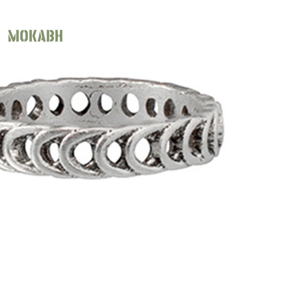[Hot] Bộ 7 Nhẫn Hợp Kim Nhỏ Gọn Mặt Trăng Lá Cây Thánh Giá Cho Bữa Tiệc