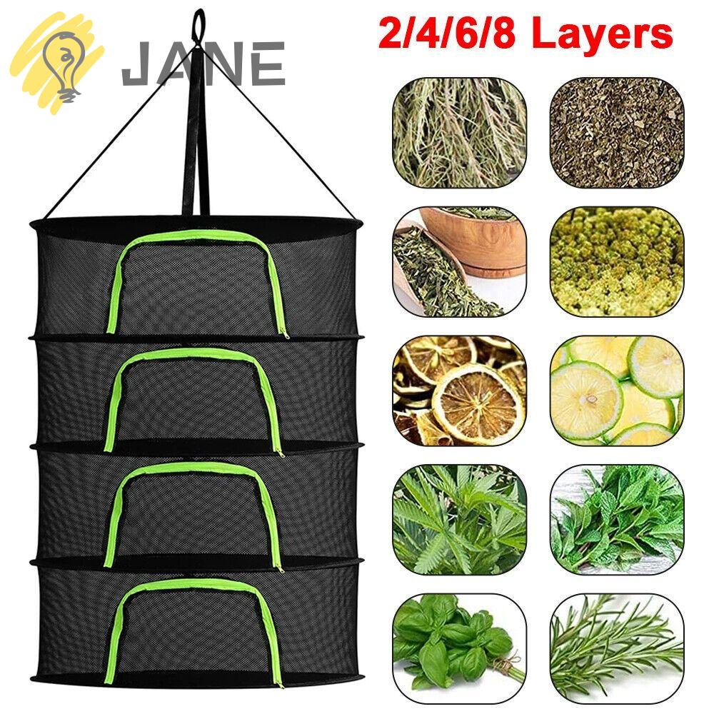 Giá Phơi Khô Thảo Mộc 2 / 4 / 6 / 8 Tầng Có Khóa Kéo Có Thể Gấp Gọn Tiện Dụng