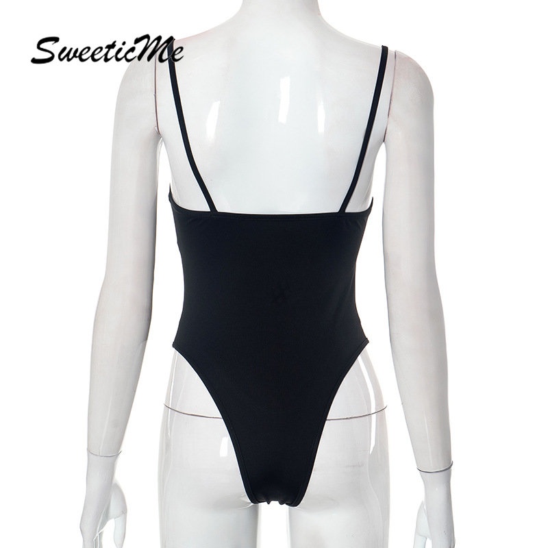 Bộ Áo Liền Quần Dáng Ôm Màu Trơn Thời Trang 2023 Quyến Rũ Dành Cho Nữ