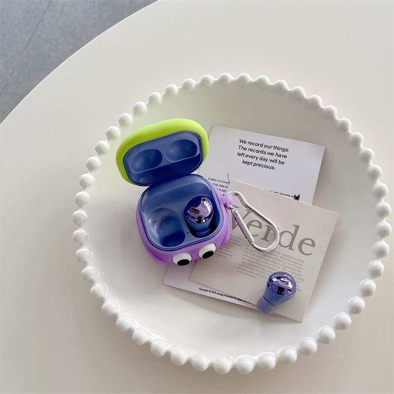 Vỏ Bảo Vệ Hộp Sạc Tai Nghe Samsung Galaxy Buds2 Pro Buds Pro Buds 2 Buds Live Bằng Silicon Họa Tiết Hoạt Hình Nhiều Màu Dễ Thương