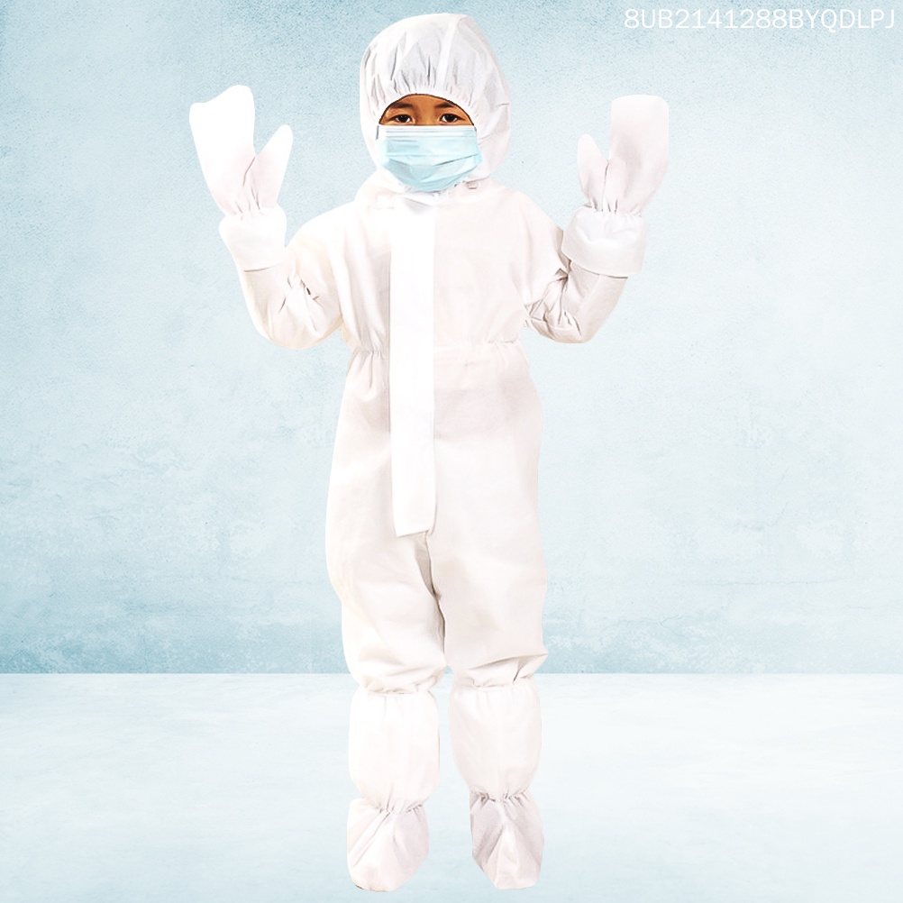 Áo Liền Quần Có Mũ Trùm Thoáng Khí Dùng Một Lần Cho Bé