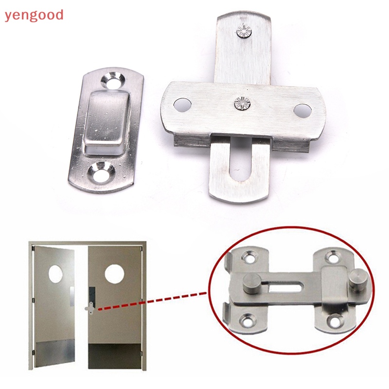 Bộ Chốt Cửa An Toàn Bằng Thép Không Gỉ Kèm Ốc Vít Mới