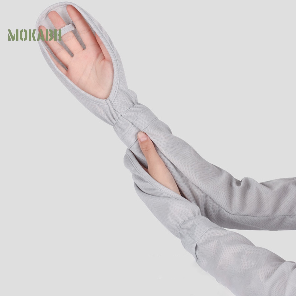 1 Cặp Găng Tay Chống Nắng Chống Tia UV Mềm Mại Thấm Hút Mồ Hôi Màu Trơn Dành Cho Nữ