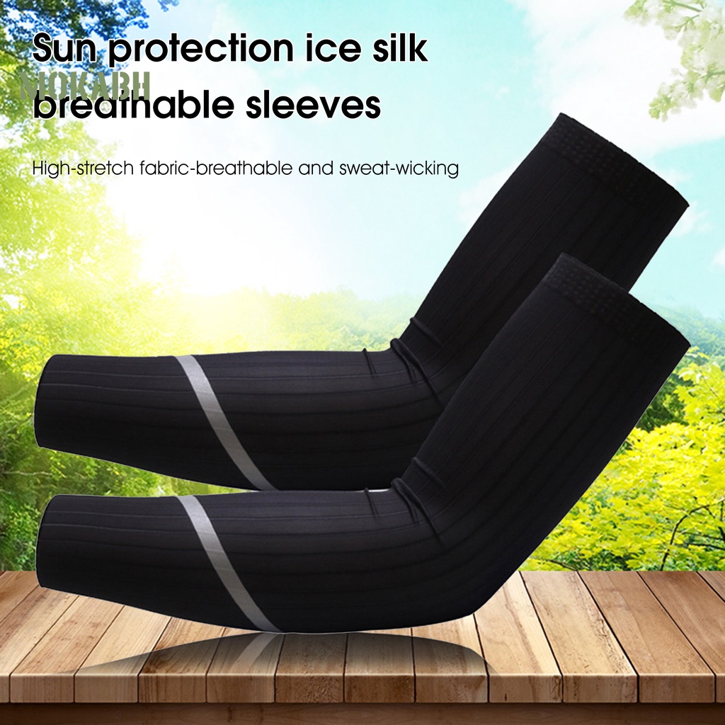 1 Cặp Ống Tay Áo Độ Co Giãn Cao Giúp Giảm Mệt Mỏi Khi Chạy Xe