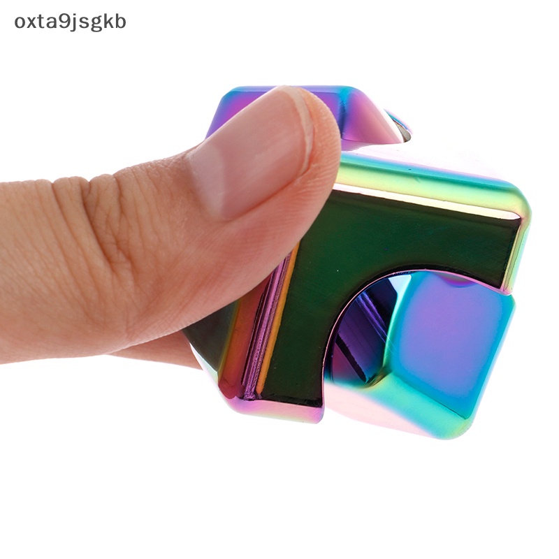 Đầy màu sắc giảm căng thẳng Đồ chơi kim loại tay Spinner im lặng đầu ngón tay Spinner