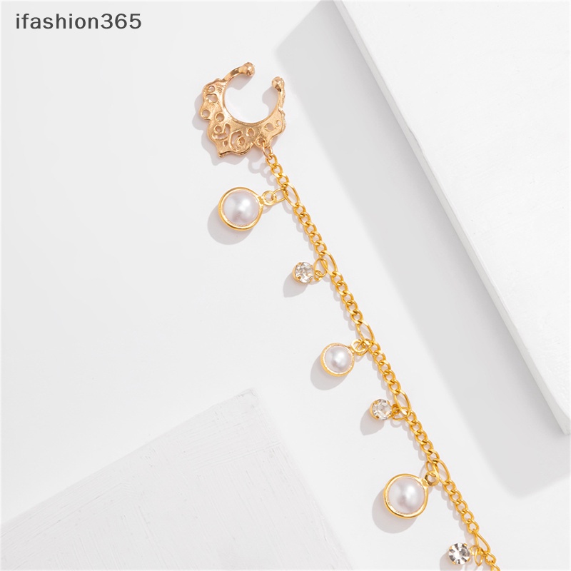 Khuyên Mũi Giả Xích Tua Rua Phong Cách Bohemian Punk Thời Trang Cho Nữ ifashion365