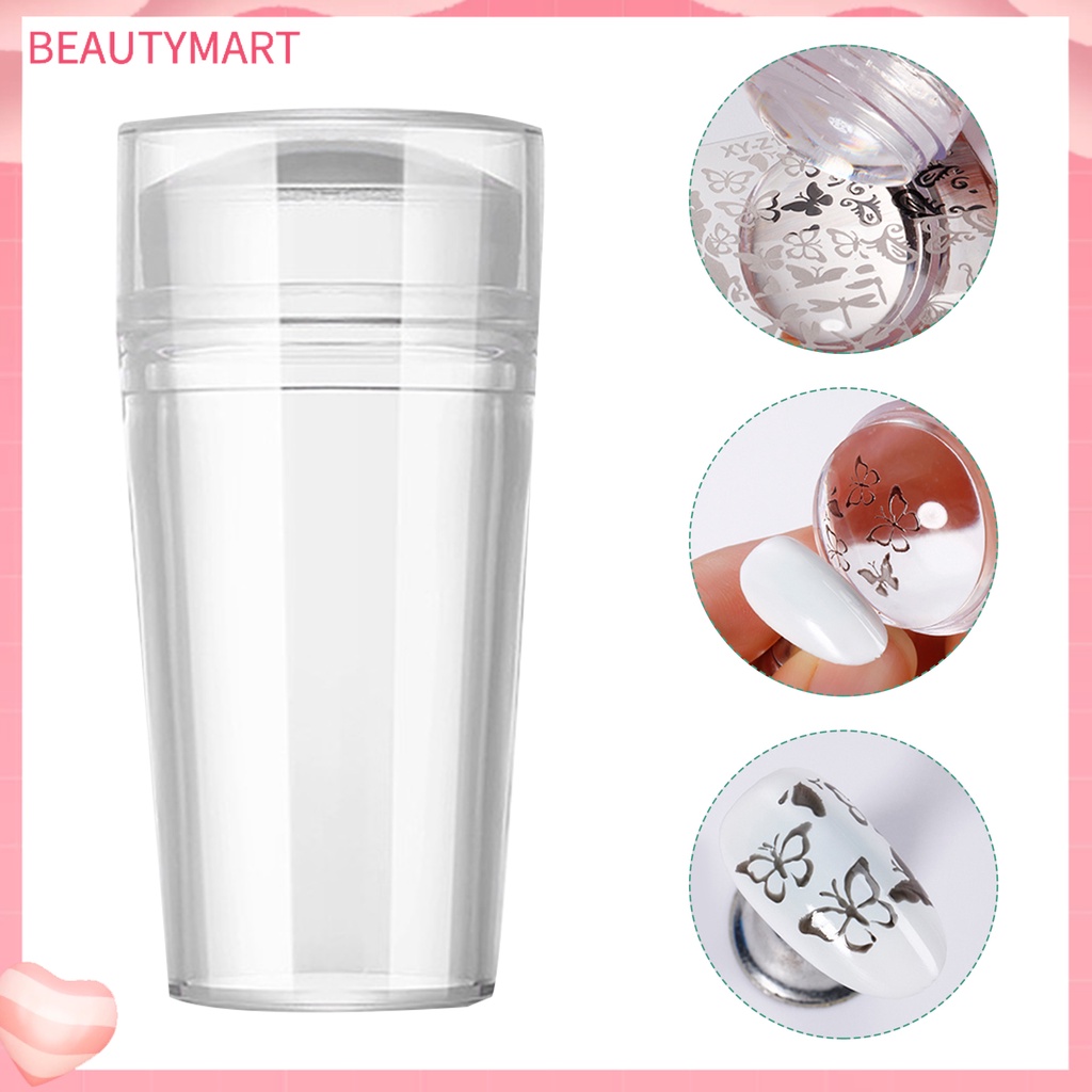 1 Bộ Dụng Cụ In Hình Móng Tay Bằng Silicon Trong Suốt Chuyên Nghiệp