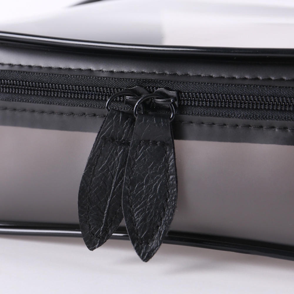 Túi Đựng Mỹ Phẩm Trong Suốt Bằng PVC Cỡ Lớn Có Khóa Kéo Tiện Dụng Mang Theo Du Lịch Cho Nữ