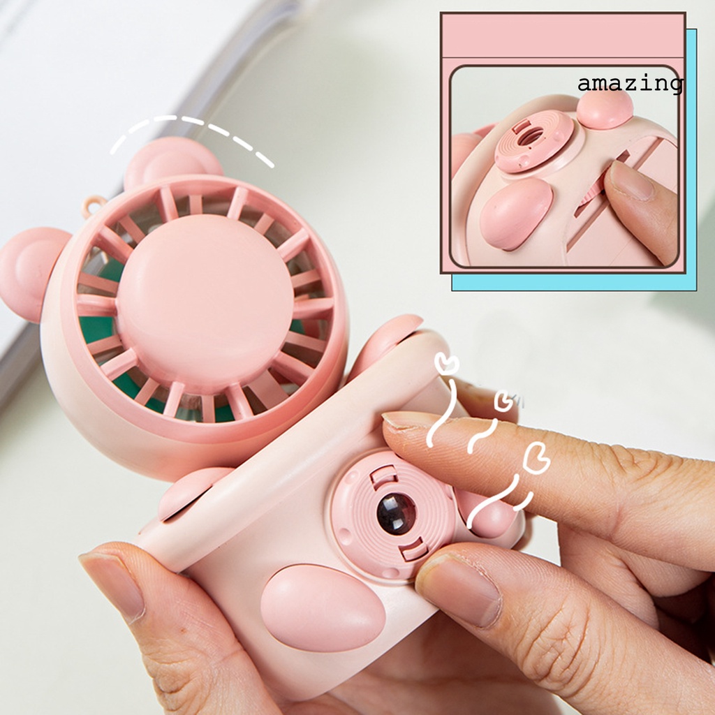 1 Bộ Quạt Cầm Tay Không Dây USB Tự Nhiên Trong Suốt Giúp Tập Trung Và An Toàn