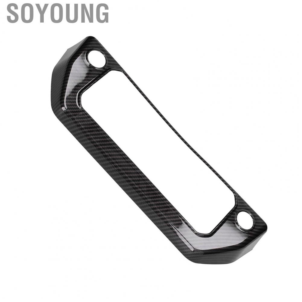 Soyoung Air Conditioning Switch Panel Trim Cover Carbon Fiber Style Replacement for Land Rover Defender 2020-2021