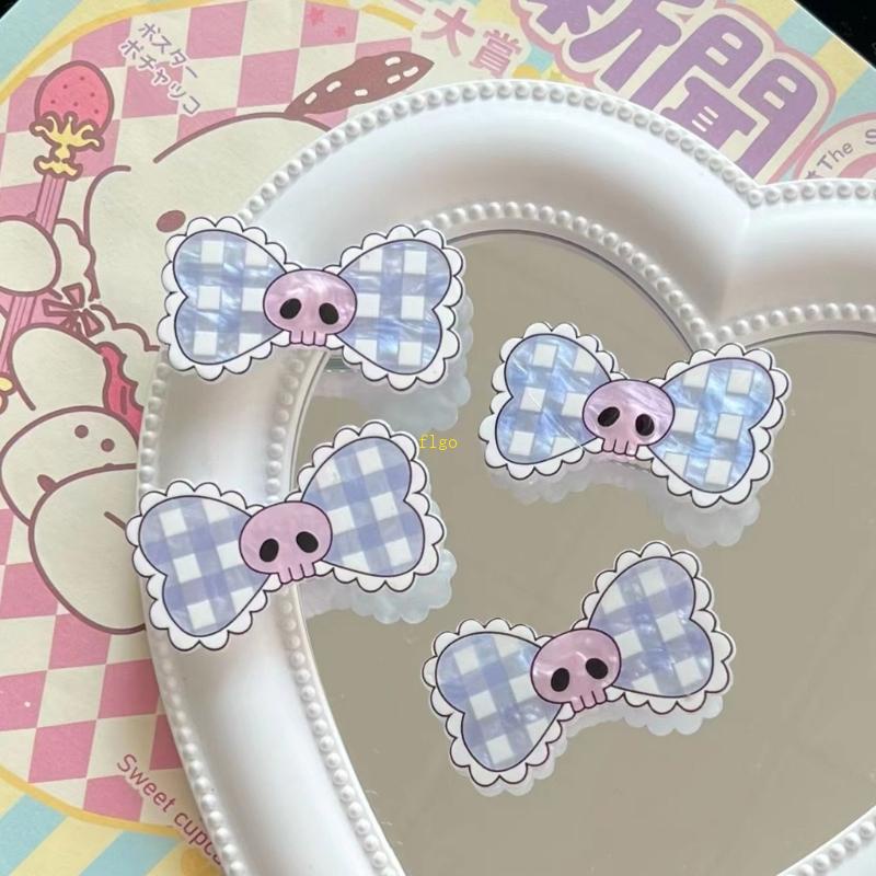 Kẹp Tóc Hình Nơ Họa Tiết Hoạt Hình Cho Bé Gái