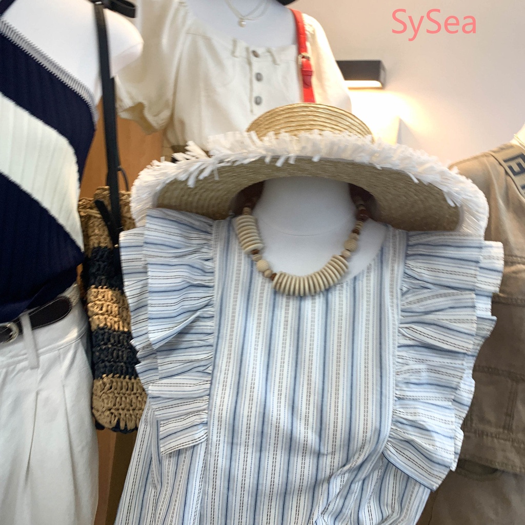 Áo Kiểu Tay Phồng Xếp Ly Phong Cách Retro Pháp