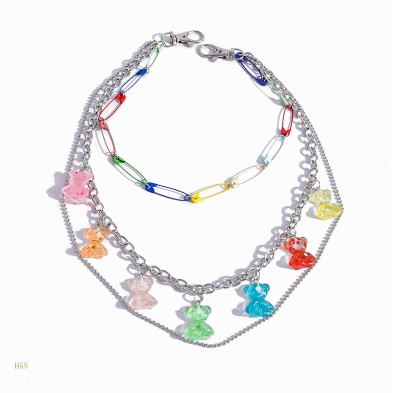 Ví Dày Có Dây Xích Phong Cách Punk Hip Hop Cá Tính Cho Nữ