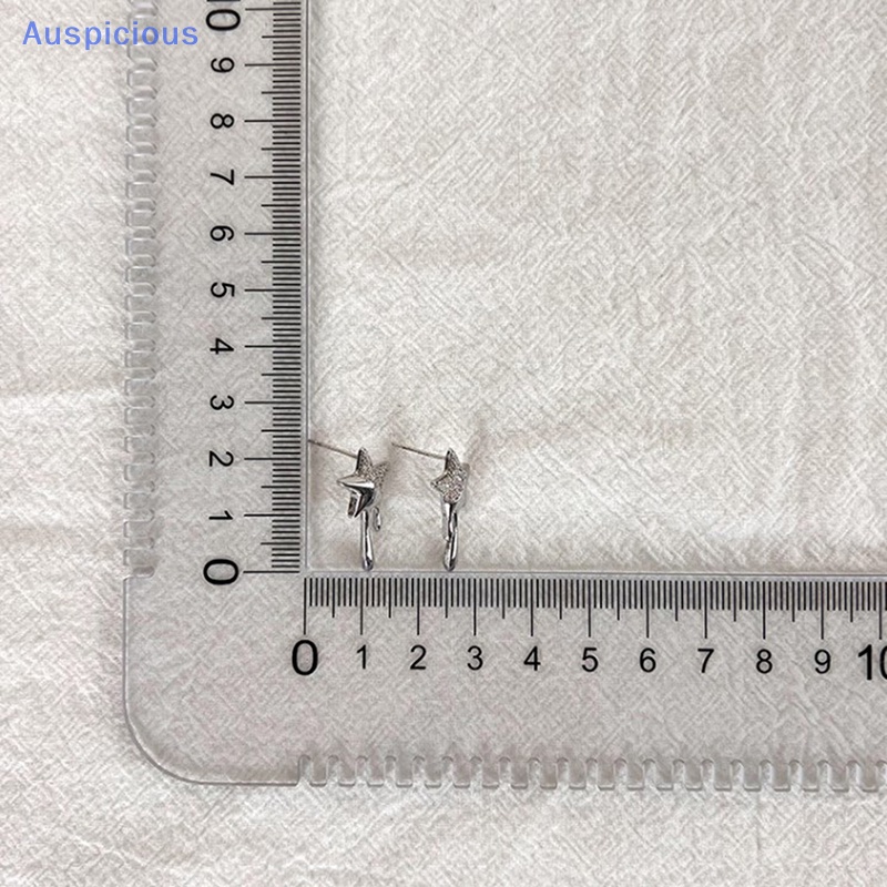 Bông Tai Đính Đá Zircon Hình Ngôi Sao Đơn Giản Thời Trang Phong Cách Hàn Quốc Cho Nữ