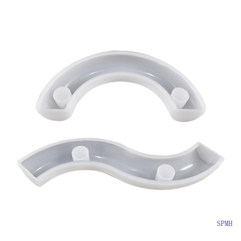 Set 2 Khuôn Làm Giá Đỡ Đèn Cầy Bằng Nhựa Epoxy Độc Đáo Tiện Dụng