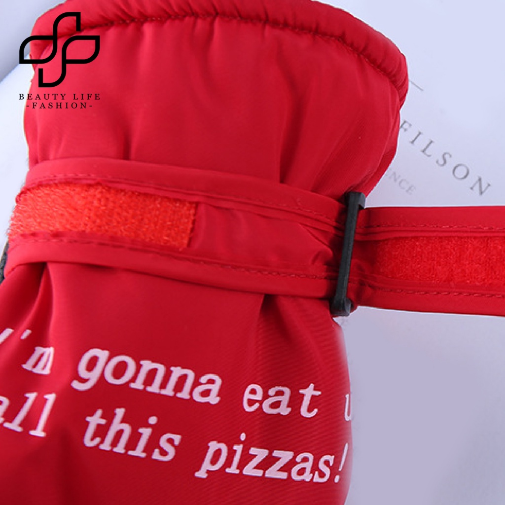 Găng Tay Phủ Lông Giữ Ấm Chống Gió Cho Bé