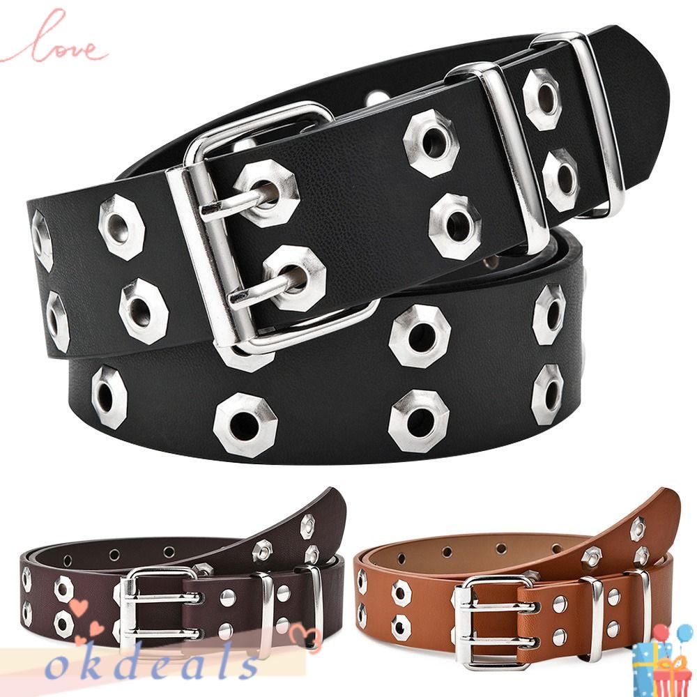 Thắt Lưng Da Đính Đinh Tán Phong Cách Gothic Sang Trọng Dành Cho Nữ