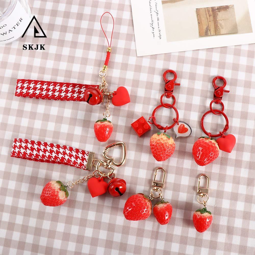 Móc Khóa Hình Trái Tim Màu Đỏ Dễ Thương charms