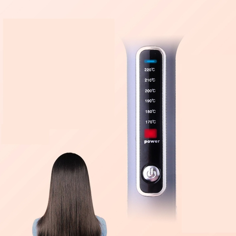 Máy Duỗi / Uốn Tóc Bằng Nhiệt Tourmaline-Ionic Có Màn Hình LED Hiển Thị