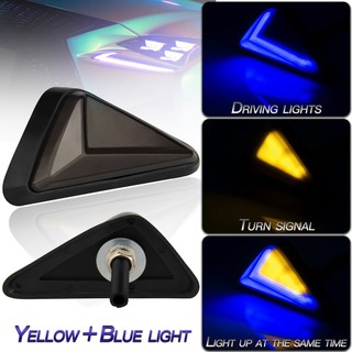 1 Pair Motorcycle Flush Mount Triangle Turn Signal Light LED Indicator Lamp