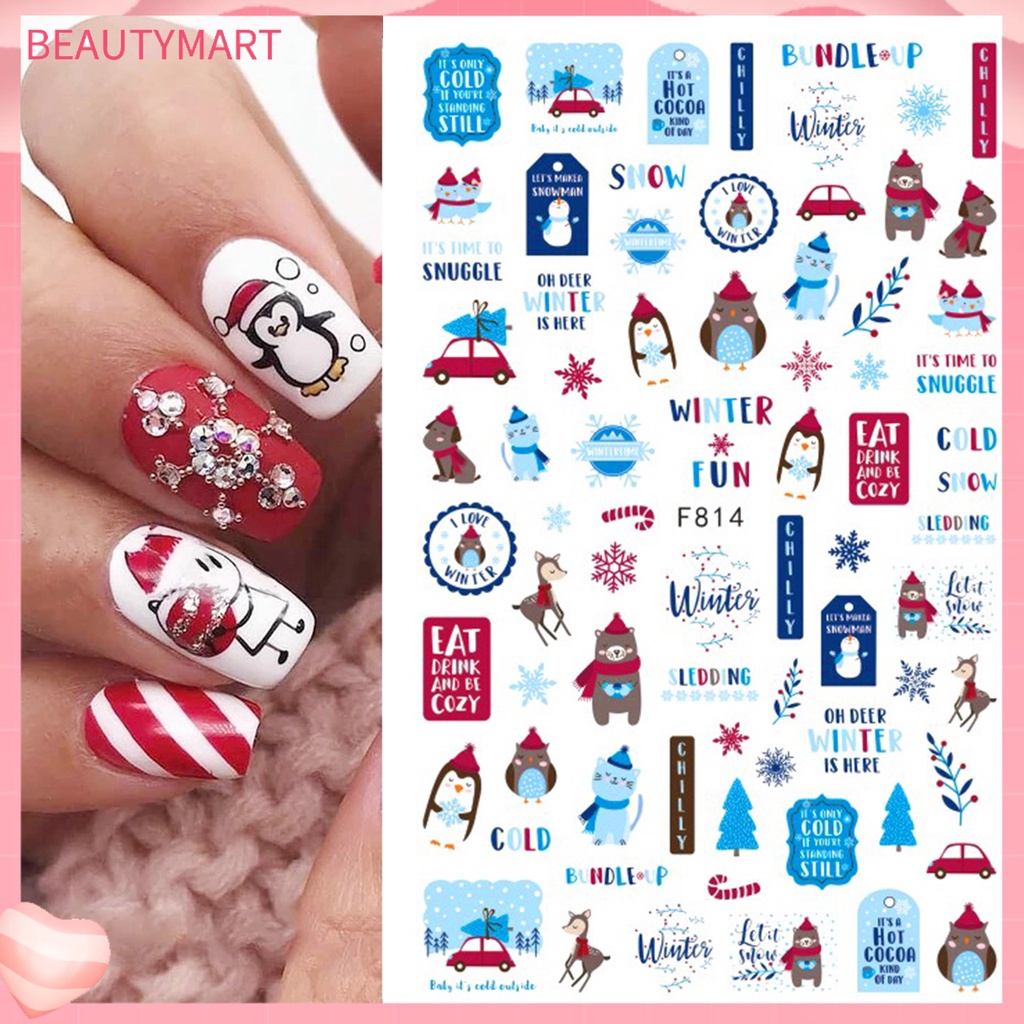 Set 2 Sticker Dán Móng Tay Tự Dính Không Gây Kích Ứng Có Thể Tháo Rời