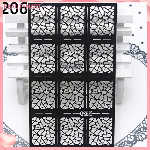 1 Tấm Sticker Rỗng Dán Móng Nghệ Thuật DIY Dễ Sử Dụng