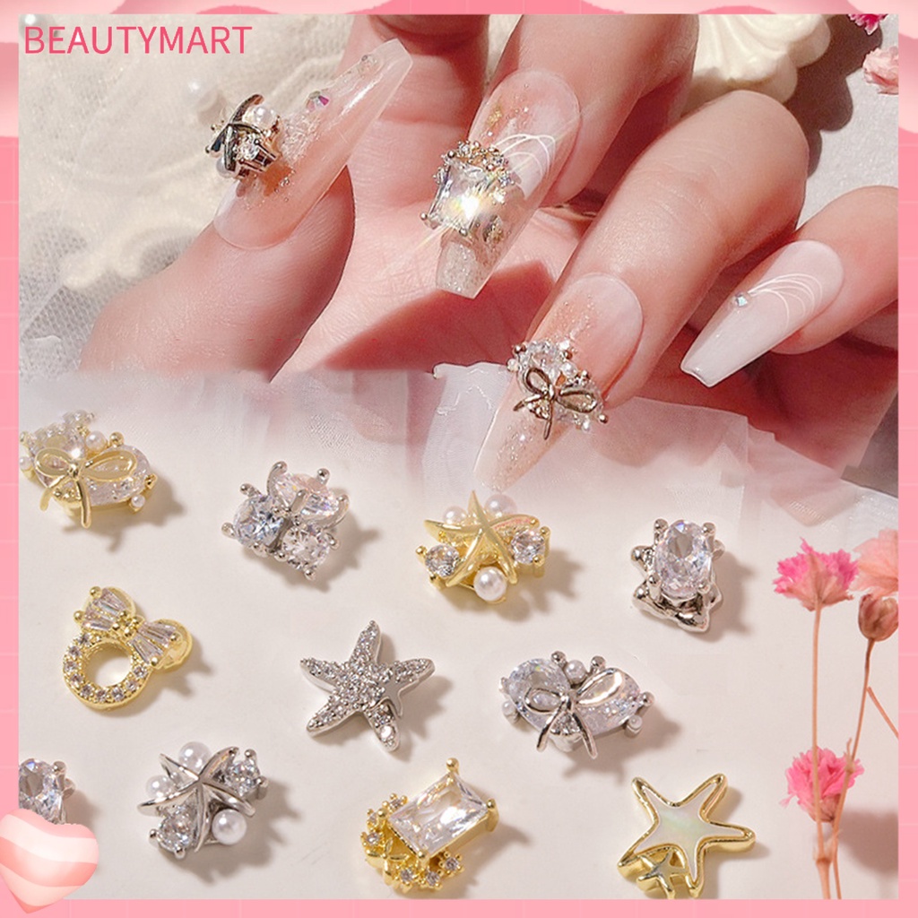 Phụ Kiện Đá Trang Trí Móng Tay Hình Sao Biển Lấp Lánh DIY