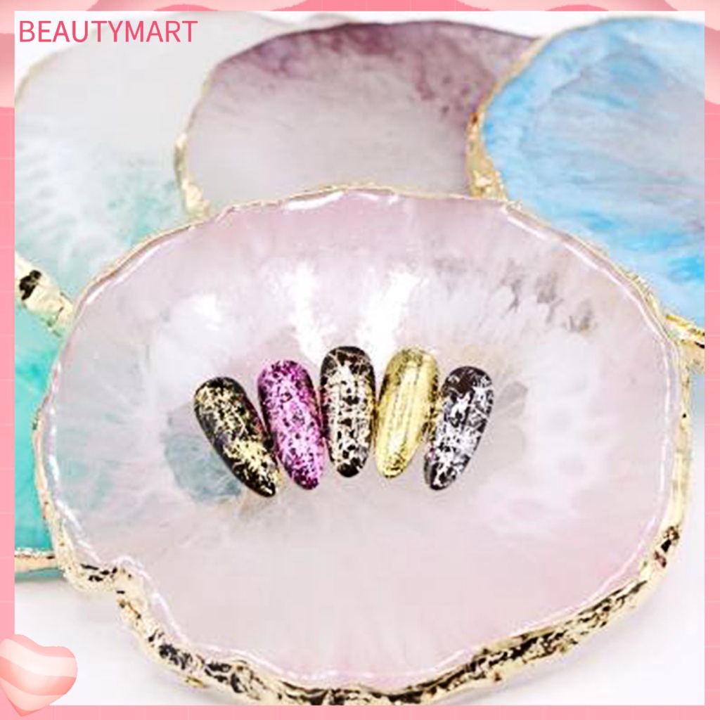 Giá Đỡ Trưng Bày Màu Sơn Móng Tay Viền Vàng Bằng Nhựa Resin Sáng Tạo DIY