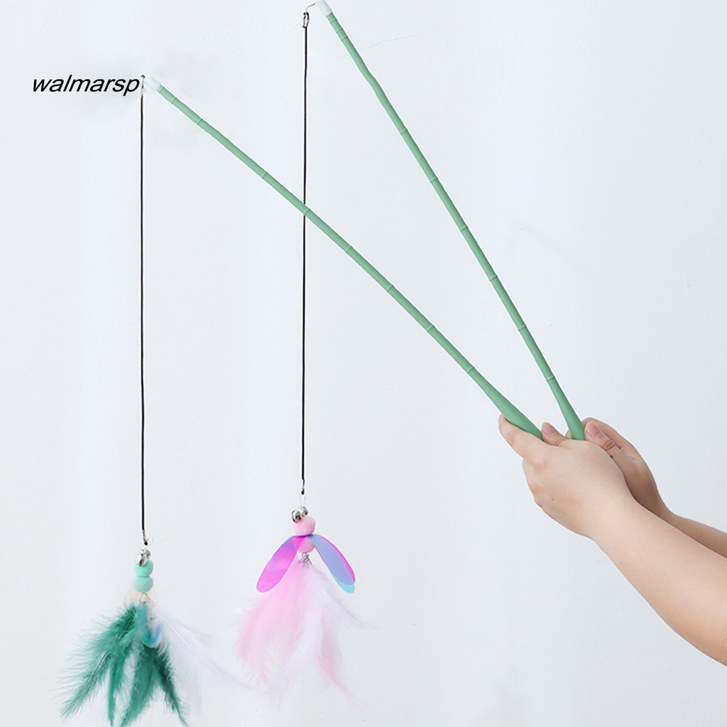 Gậy Trêu Mèo Gắn Lông Vũ Có Chuông Vui Nhộn