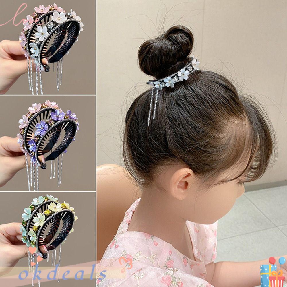 Bộ 2 Kẹp Tóc Đuôi Ngựa Thanh Lịch|Kẹp Tóc Tua Rua Xinh Xắn Dành Cho Nữ