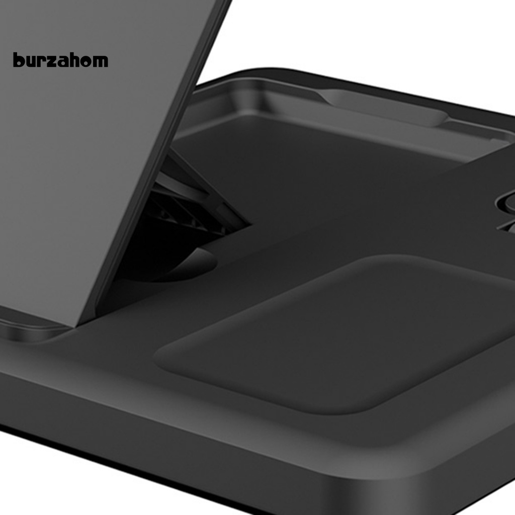 Đế Sạc Không Dây Siêu Nhẹ 15W 3 Trong 1 Cho Điện Thoại / Đồng Hồ