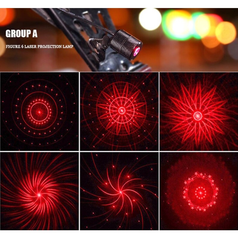 Đèn LED Laser Cảnh Báo Va Chạm Hai Đầu Gắn Đuôi Xe Máy