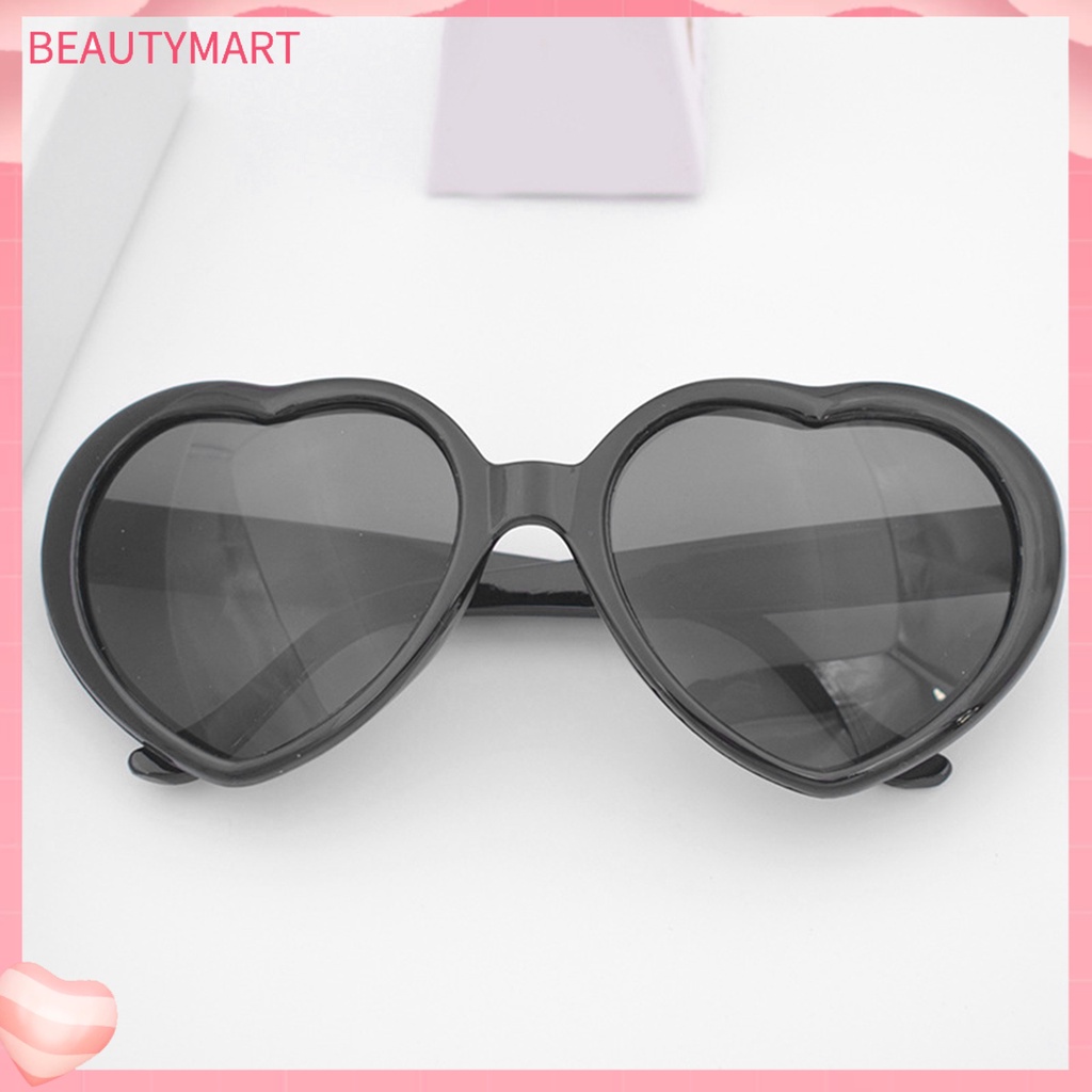 Kính Mát Hình Trái Tim Phong Cách Retro Dễ Thương Cho Nữ