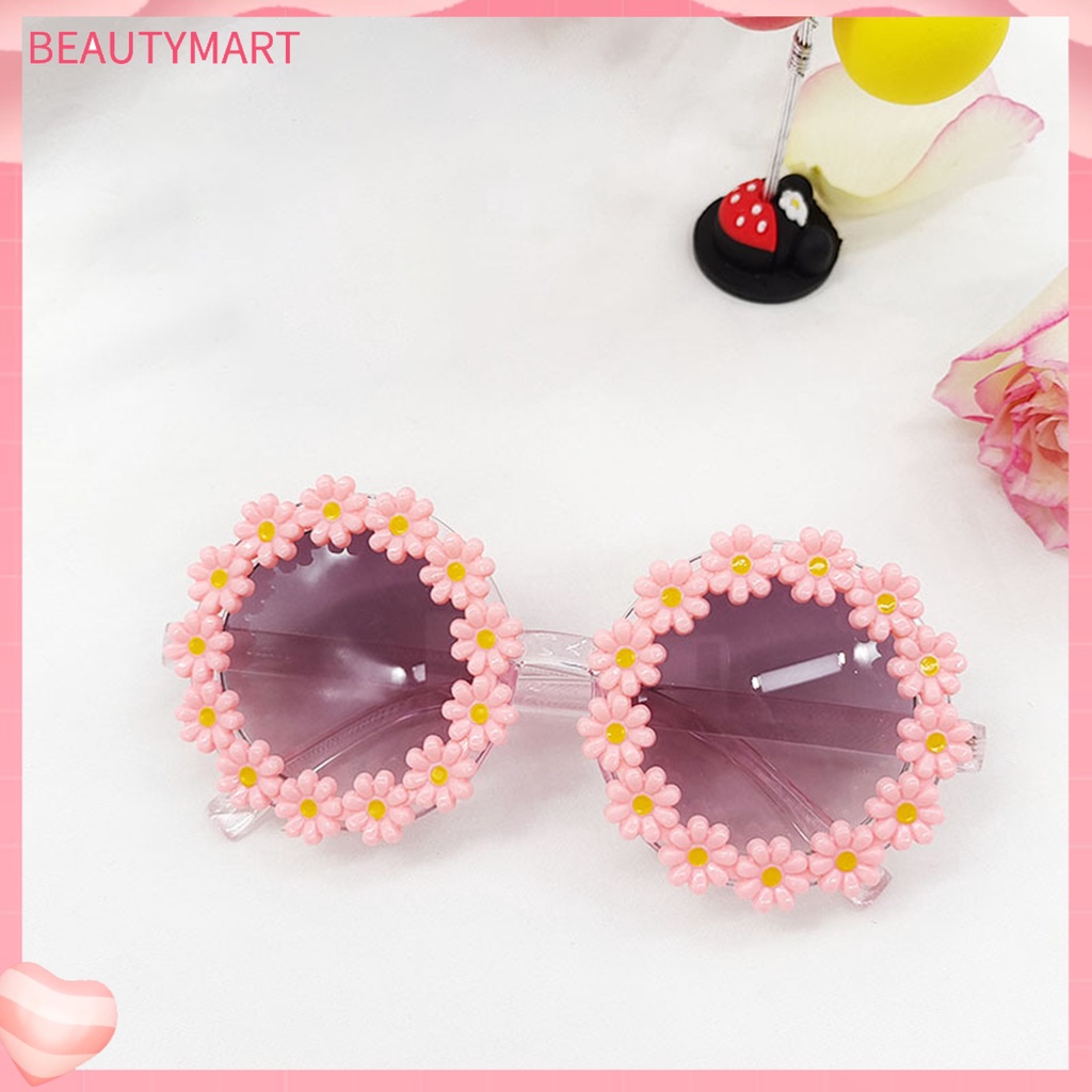 Kính Mát Tròn Chống Tia UV Hình Hoa Hướng Dương Sáng Tạo Cho Bé