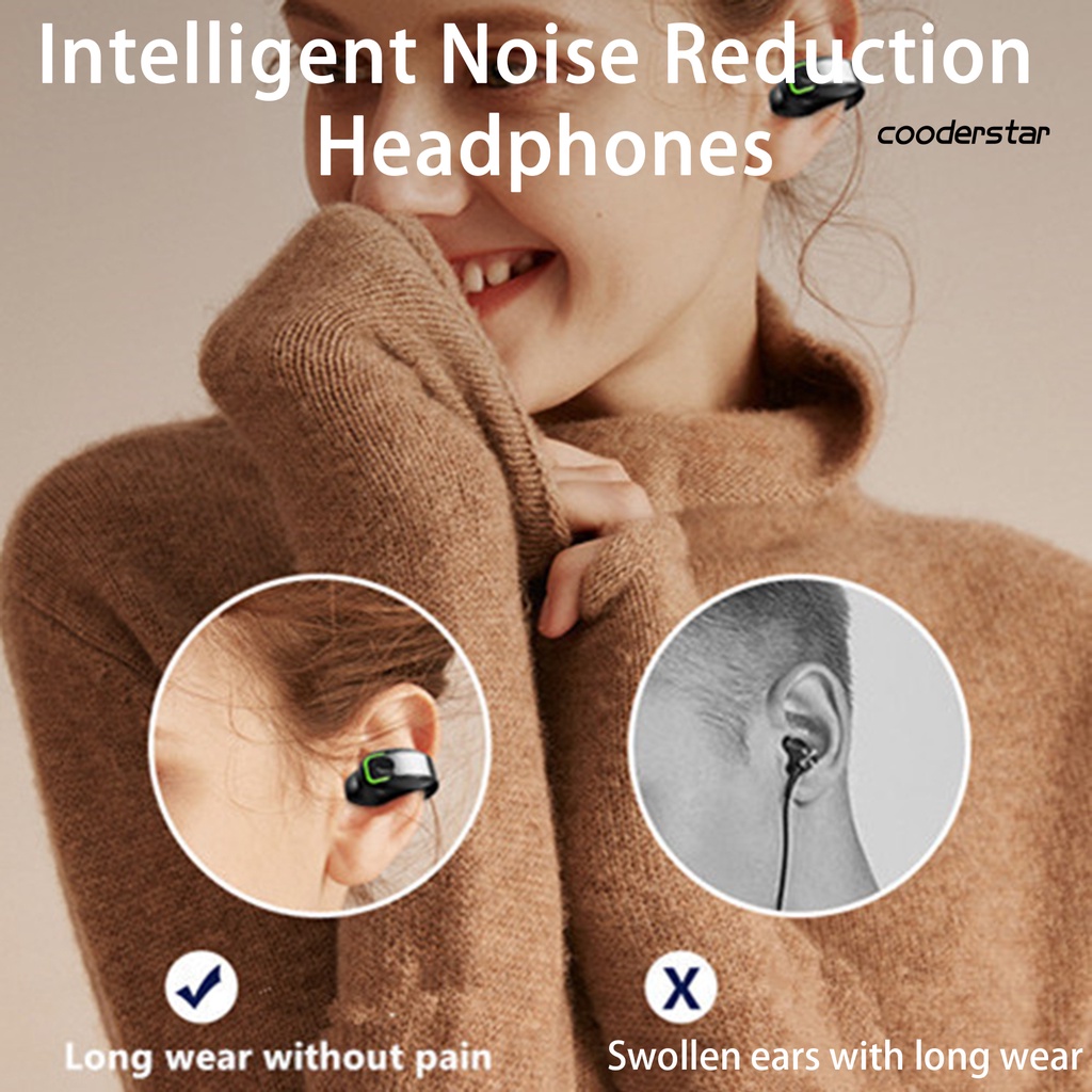 Tai Nghe Nhét Tai Bluetooth 5.3 5.3 Dạng Kẹp Không Dây Cảm Ứng Âm Thanh Không Đau