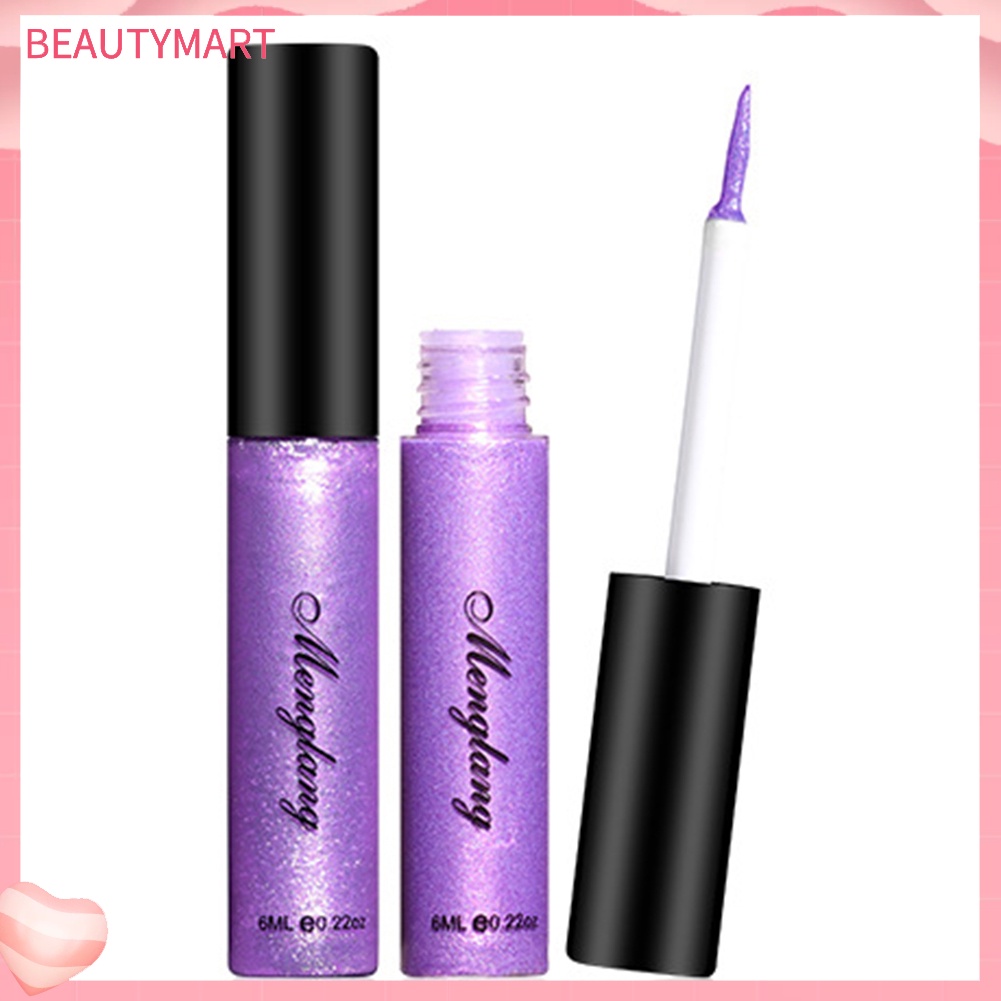 Bút Kẻ Mắt Dạng Lỏng Menglang Màu Ánh Kim Lấp Lánh Chống Thấm Nước Lâu Trôi