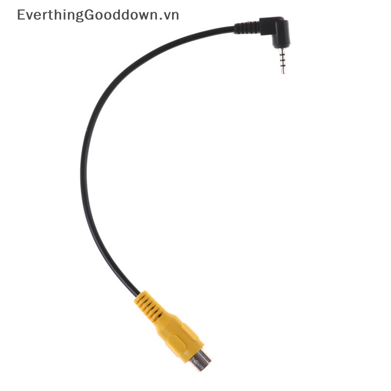 Everthinggooddown Cáp Chuyển Đổi Từ Giác Cắm 2.5mm Sang Ổ Cắm RCA Cho GPS AV-in Video